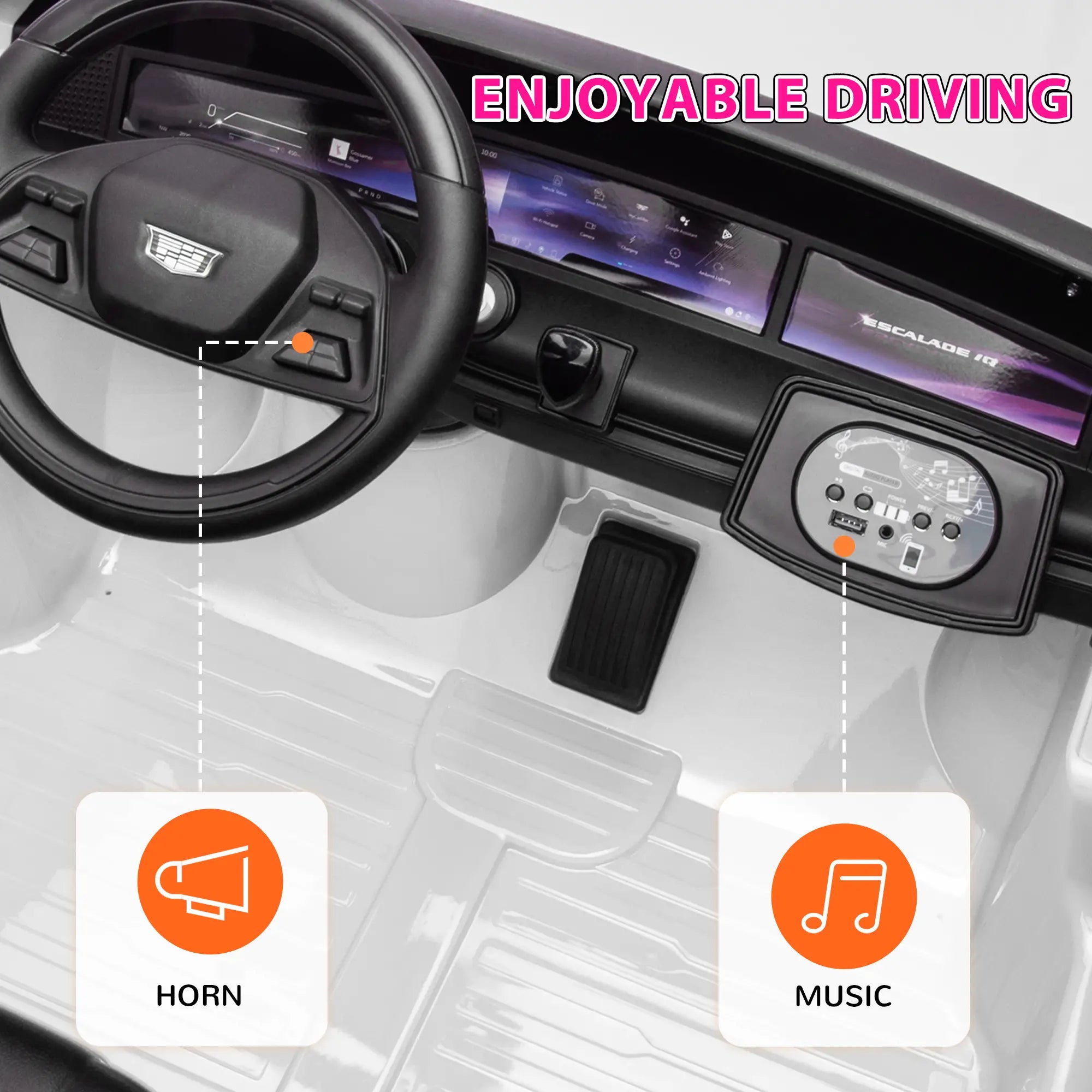 Qaba 2-seater ride-on kids car similar to police car ride-on toy