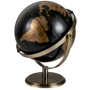 Political world globe displaying countries, capitals, and continents