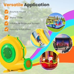 Portable electric fan for inflatable products
