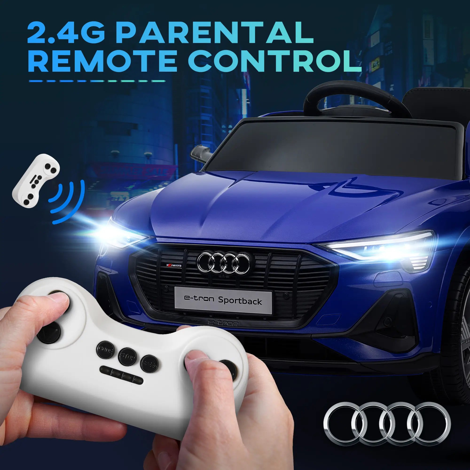 Audi E-tron kids ride-on toy compared to power wheels jeep wrangler