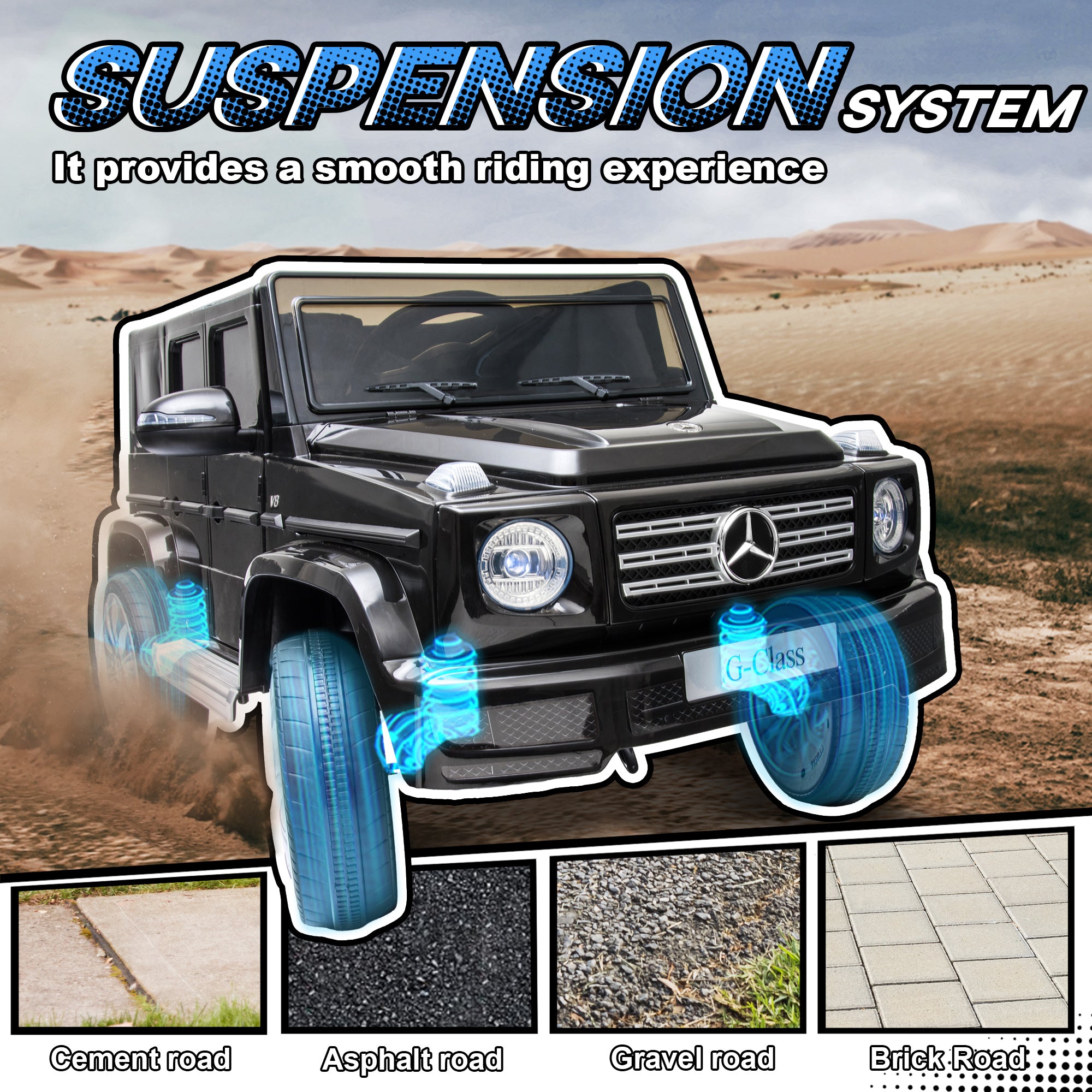 Licensed Mercedes Benz G500 12V kids electric car SUV style