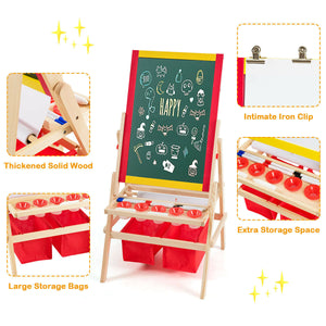 Preschool art easel for creative learning activities