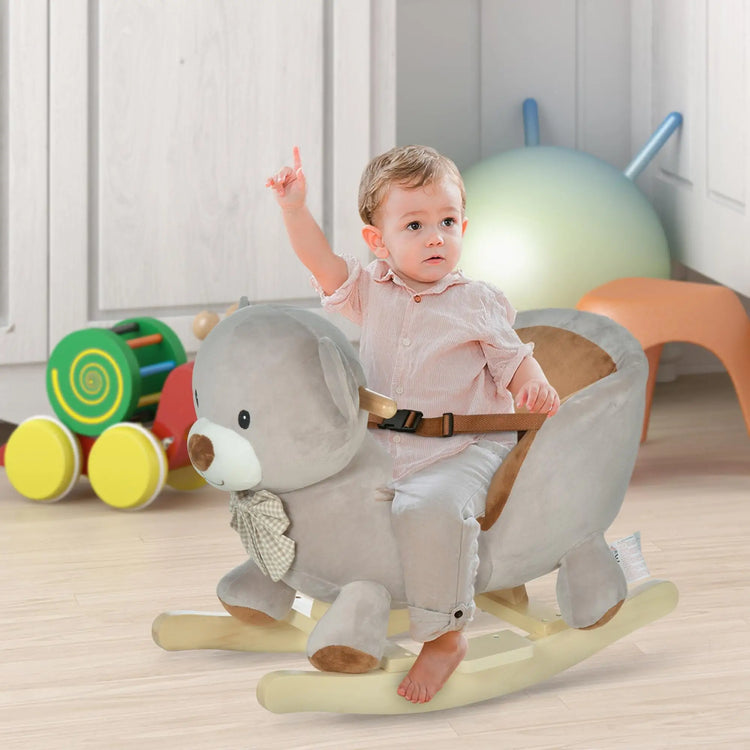 Pretend play swan rocker toy encouraging imagination