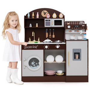 pretend kitchen with ice maker and accessories