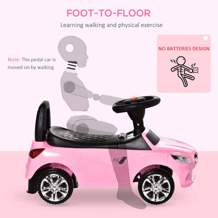 Push ride-on toy car with handle