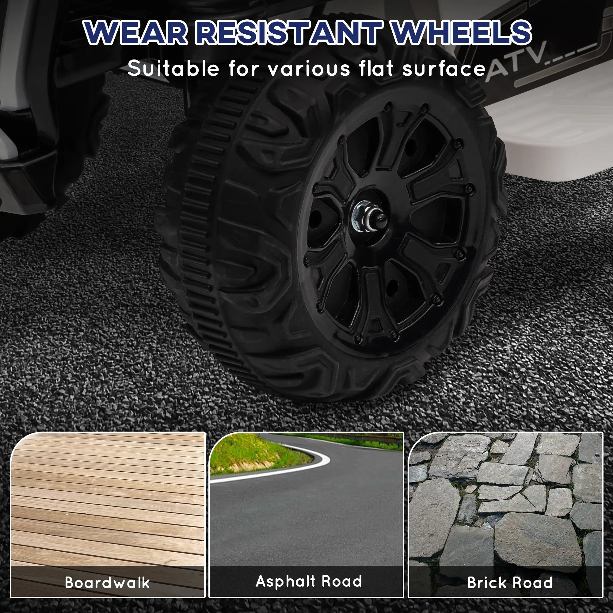 Qaba white 6V ride-on car for toddlers designed for outdoor fun and safe playtime