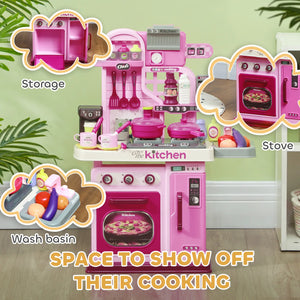 Realistic play kitchen for children pretend cooking