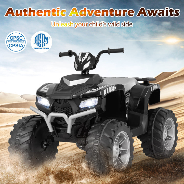 Realistic kids quad with LED lights and sounds