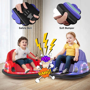 Rechargeable ride-on bumper car toy