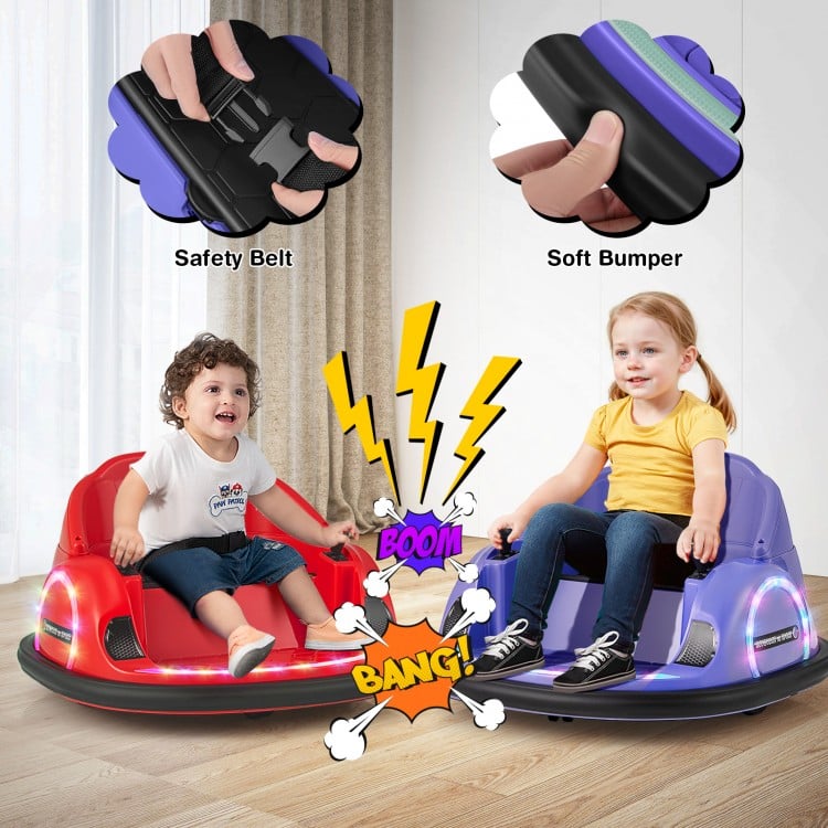 Rechargeable ride-on bumper car toy