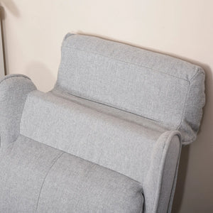 Reclining armchair for kids with ergonomic back