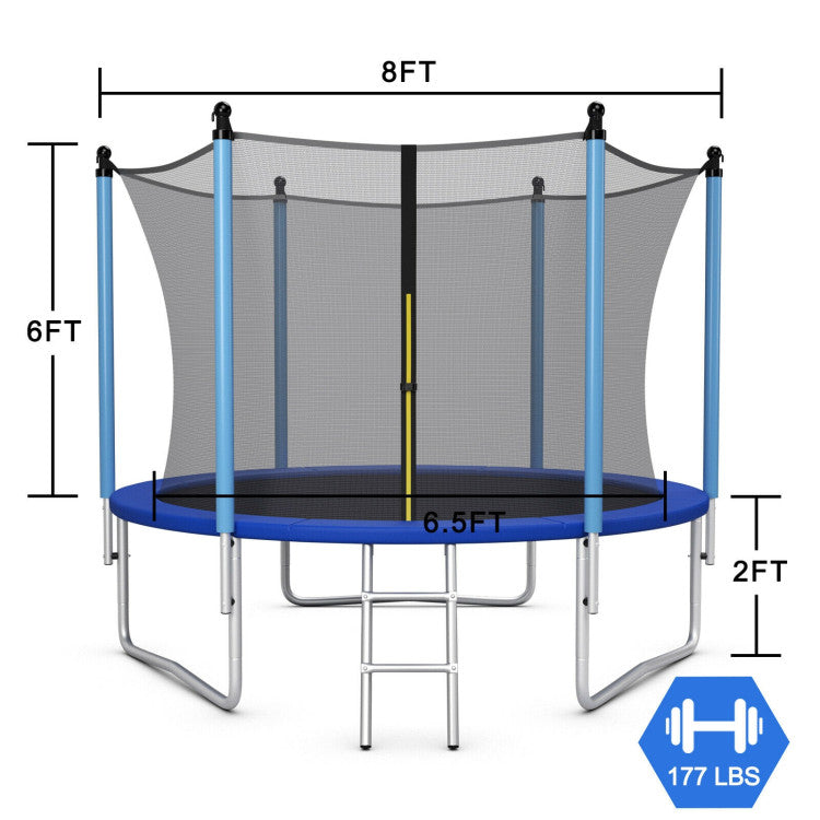 Rectangle trampoline for kids outdoor play