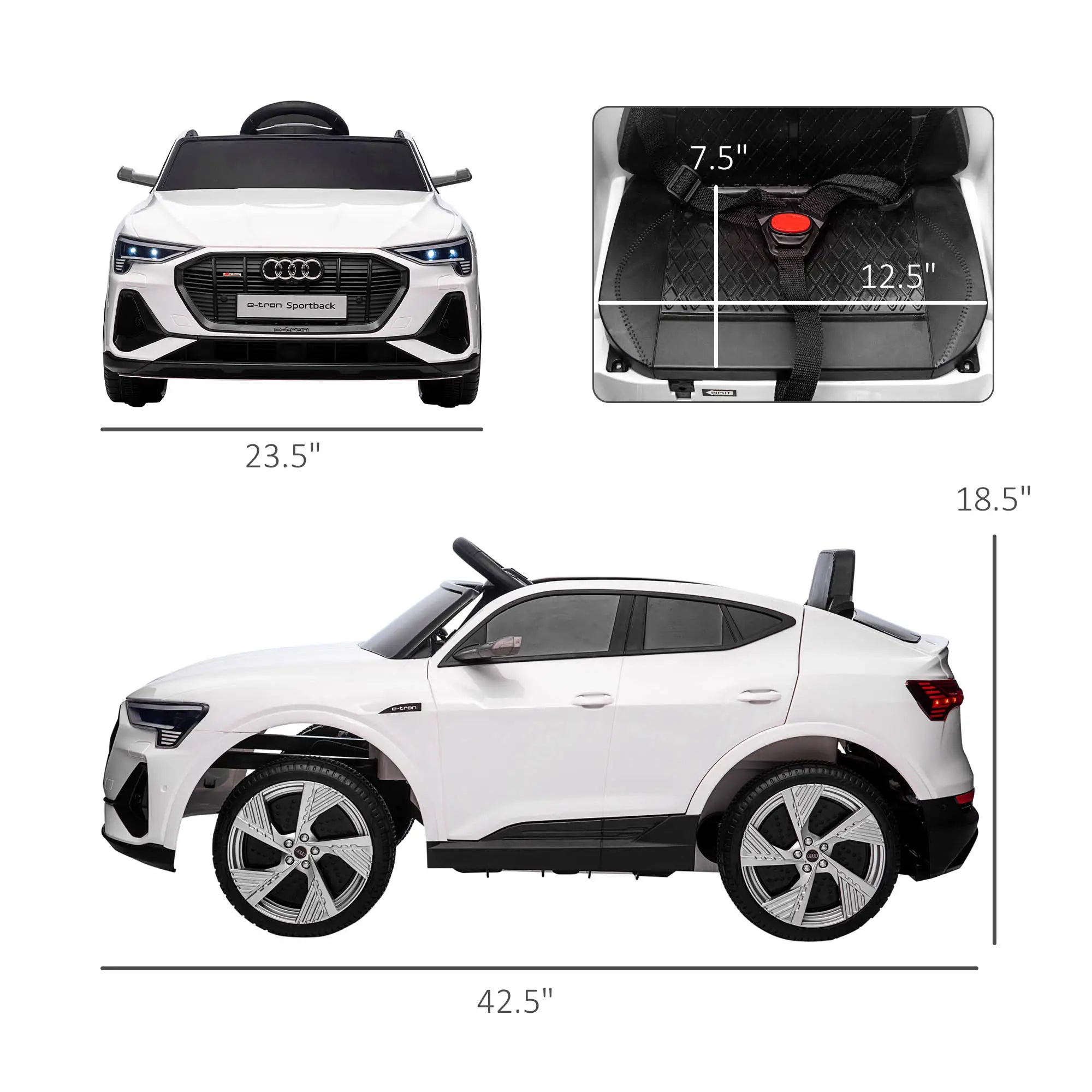 Audi kids electric sports car alternative to red jeep power wheels