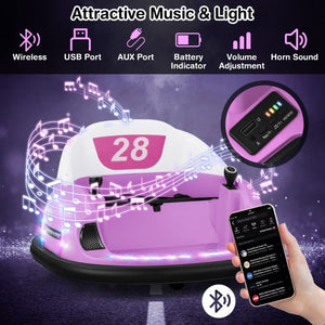Bumper car with manual and parental control modes
