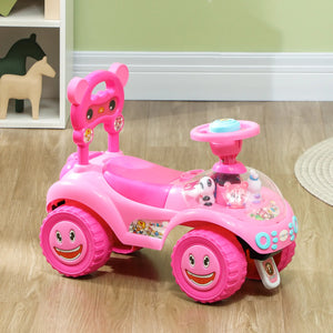 Toddler ride-on with storage