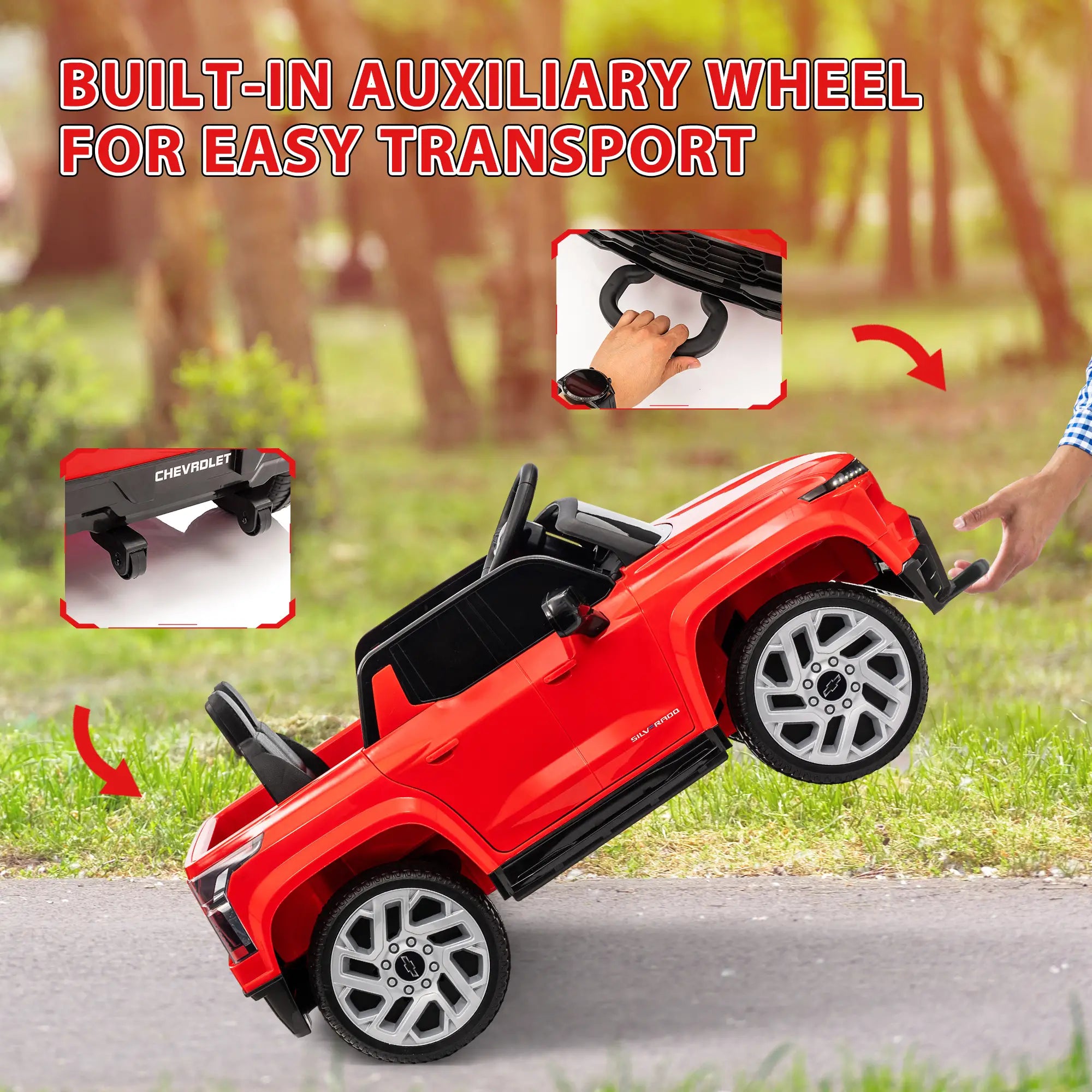 Ride-on motorbike for 2-year-old with parent remote option