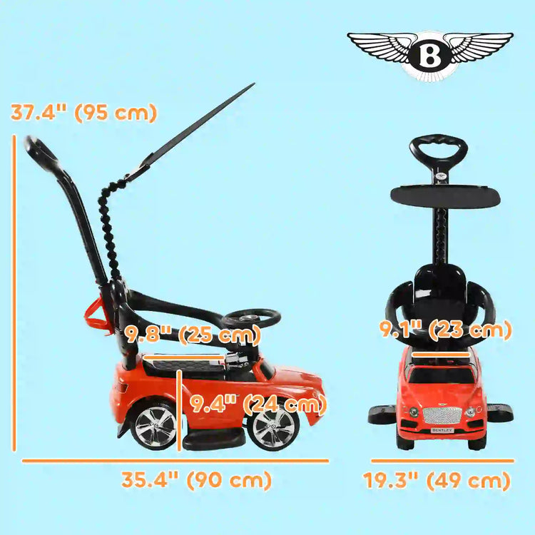 Toddler ride-on motorbike for ages 3–7 with safety railings