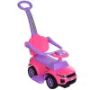  Pink toddler ride-on and stroller push car combo