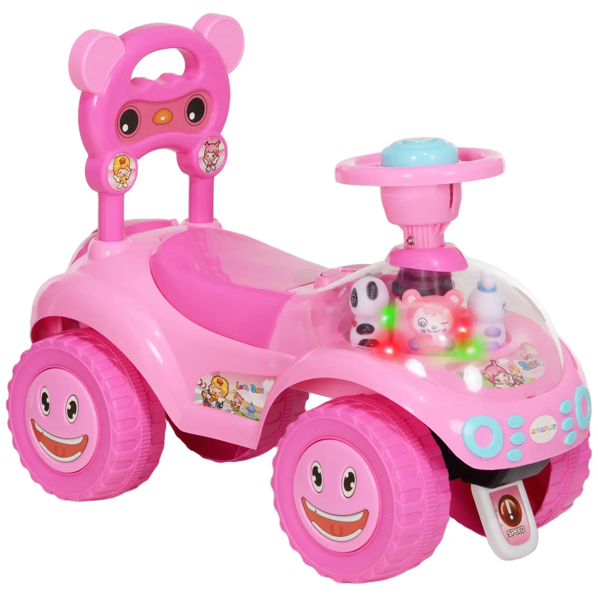 Anti-tip ride-on toy