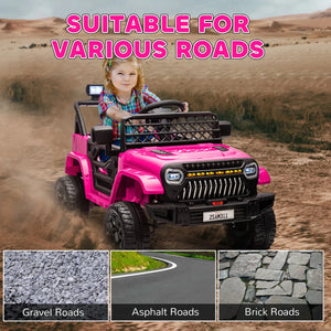 12V Qaba kids ride-on truck toy compared to ride-on bumper car 12V