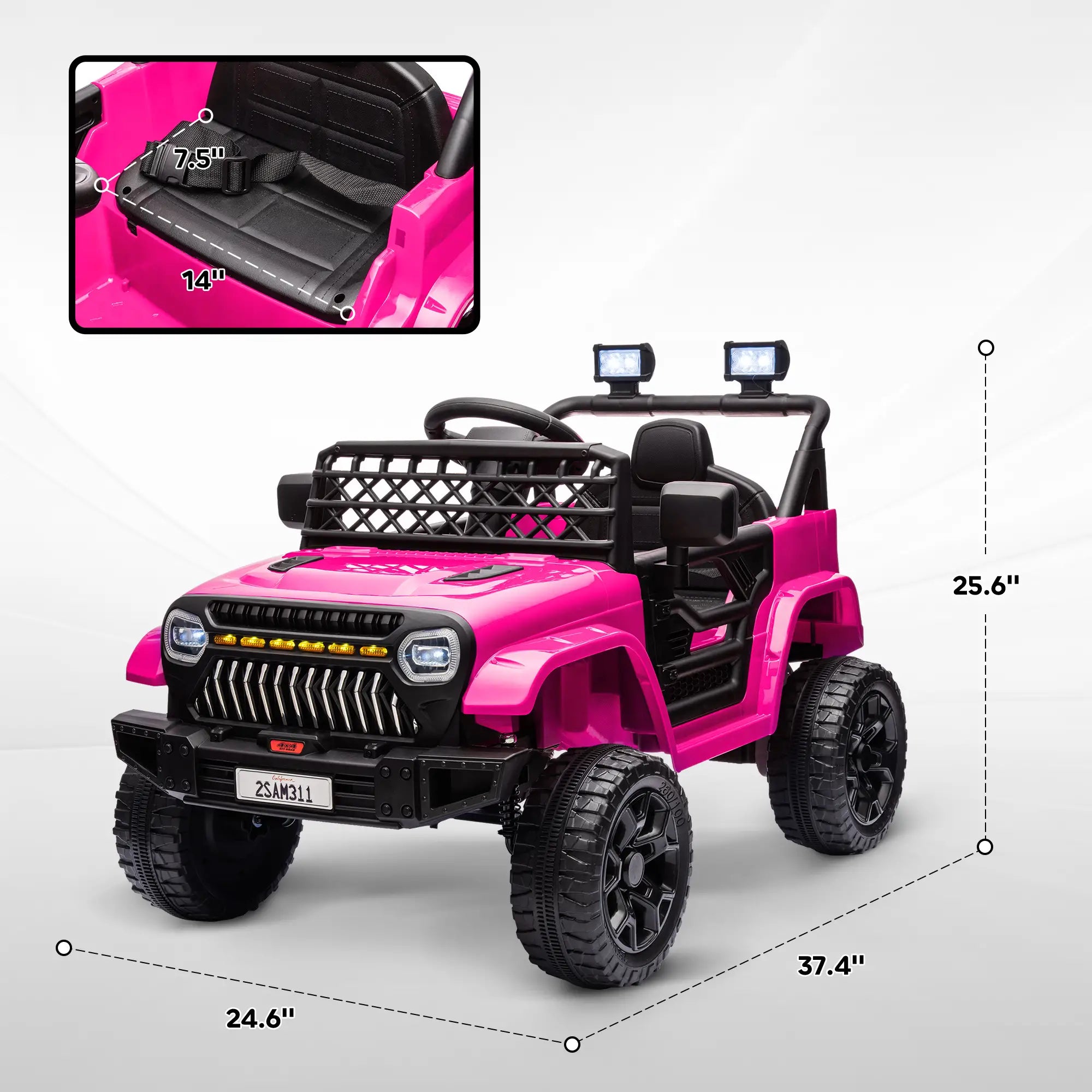Qaba 12V kids ride-on truck for toddlers alternative to ride-on bumper car for 1 year old