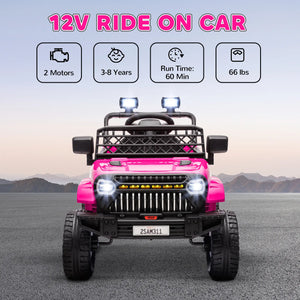 Qaba black 12V ride-on truck with remote control like ride-on bumper car