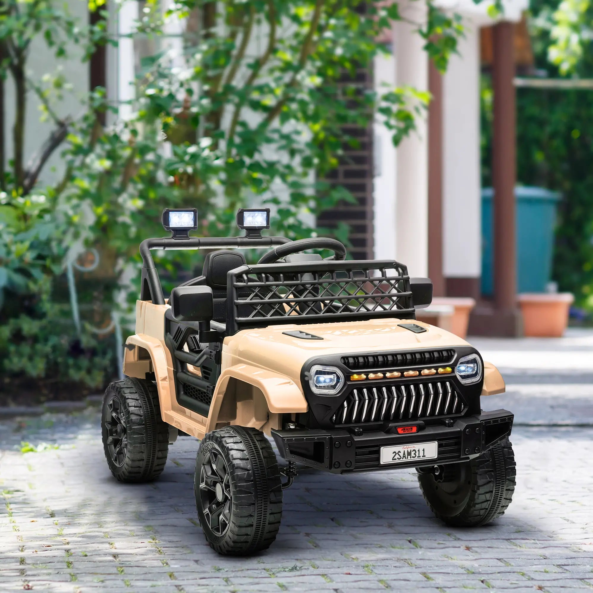 Qaba 12V kids ride-on truck with remote like ride-on bumper car