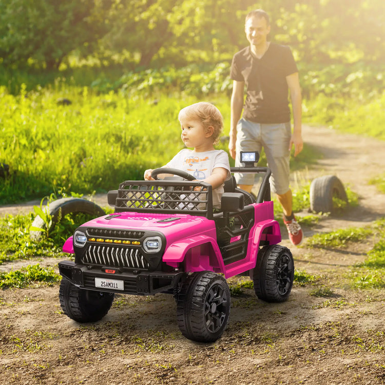 Qaba 12V ride-on truck compared to ride-on bumper cars for big kids 8-14