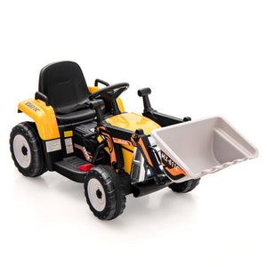 Ride on construction vehicle for kids with moving arm