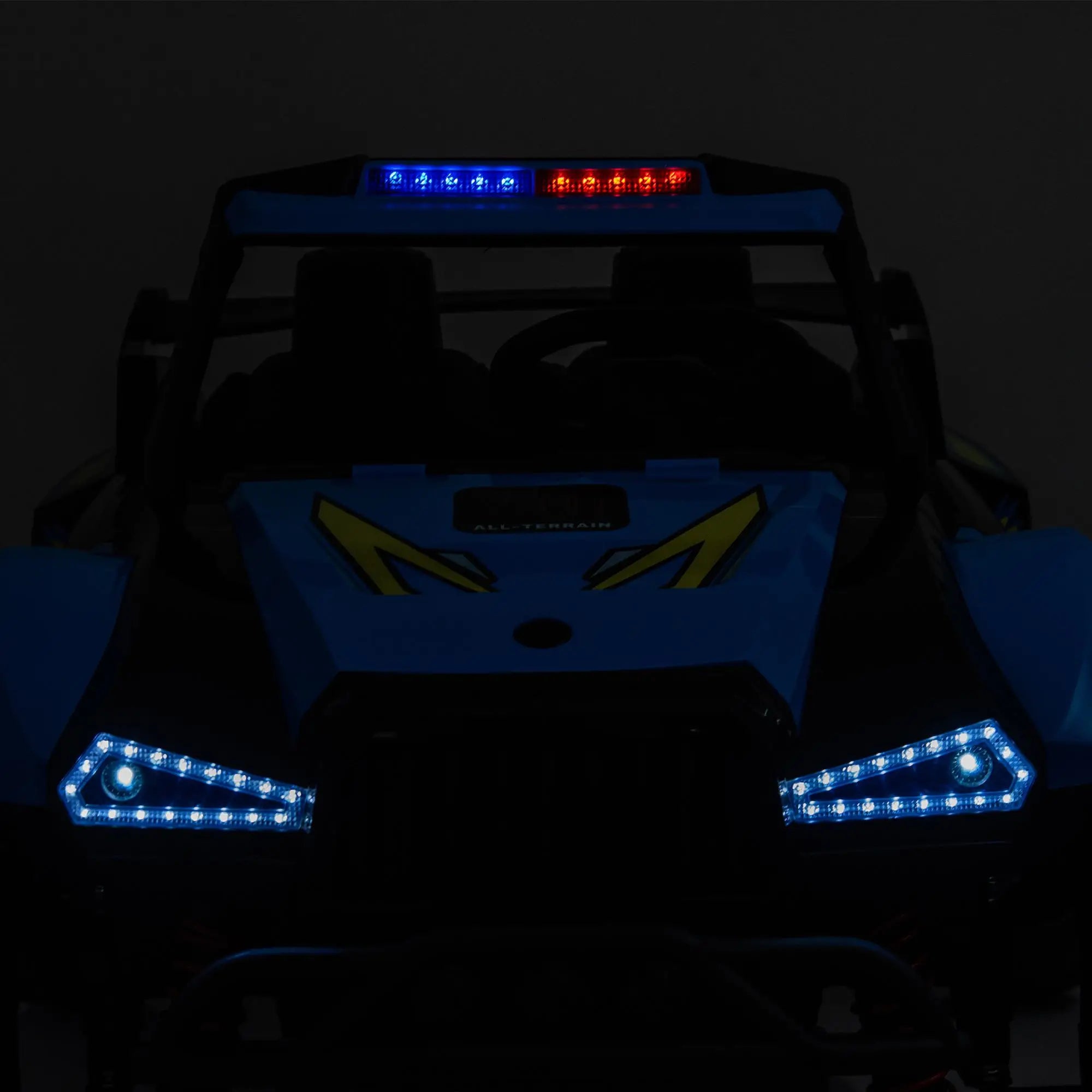 12 volt police motorcycle kids toy side view