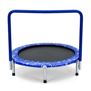 Round mini trampoline for toddlers