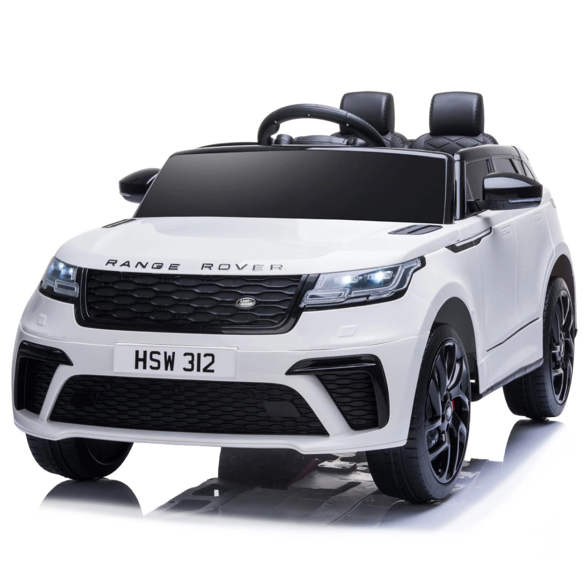 Tobbi 12V Licensed Land Rover VELAR Electric Toy Car, Battery Powered Kids Ride - on Car with Remote Control White