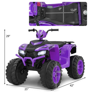 Safe kids ATV with LED battery indicator
