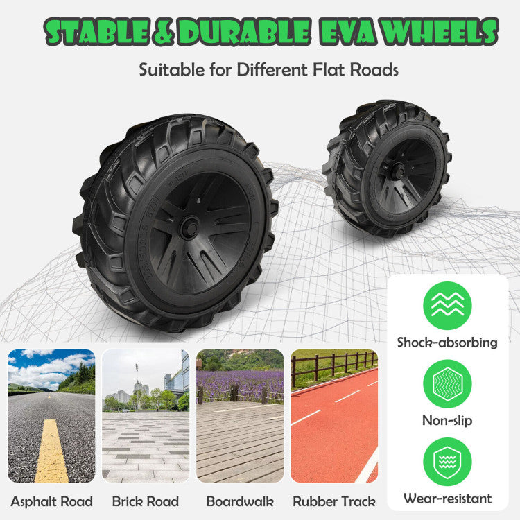 Kids excavator with safety belt and comfortable seat