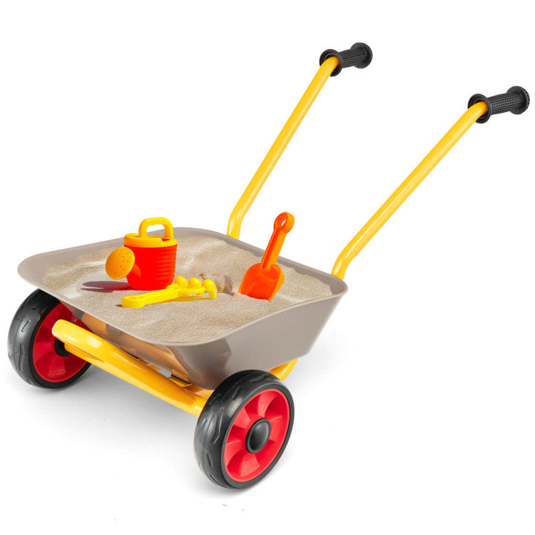 Toy cart promoting child development in sandbox