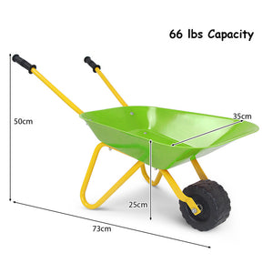 Outdoor fun wheelbarrow for sandbox use