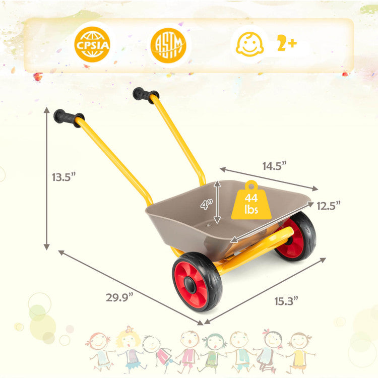 Non‑toxic toy cart safe for sandbox play