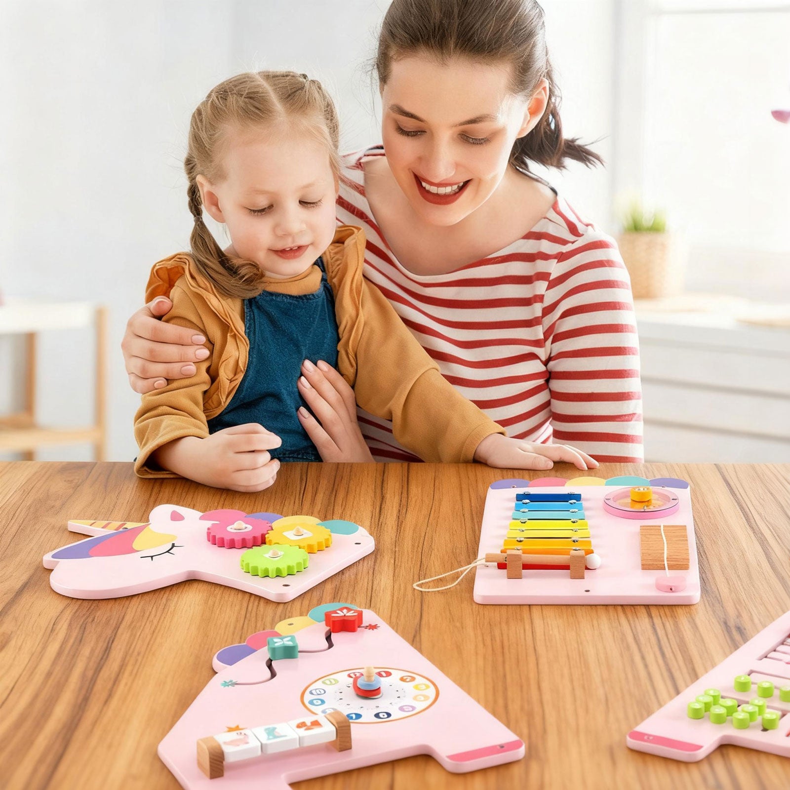 Sensory learning wall toy with musical and cognitive activities1