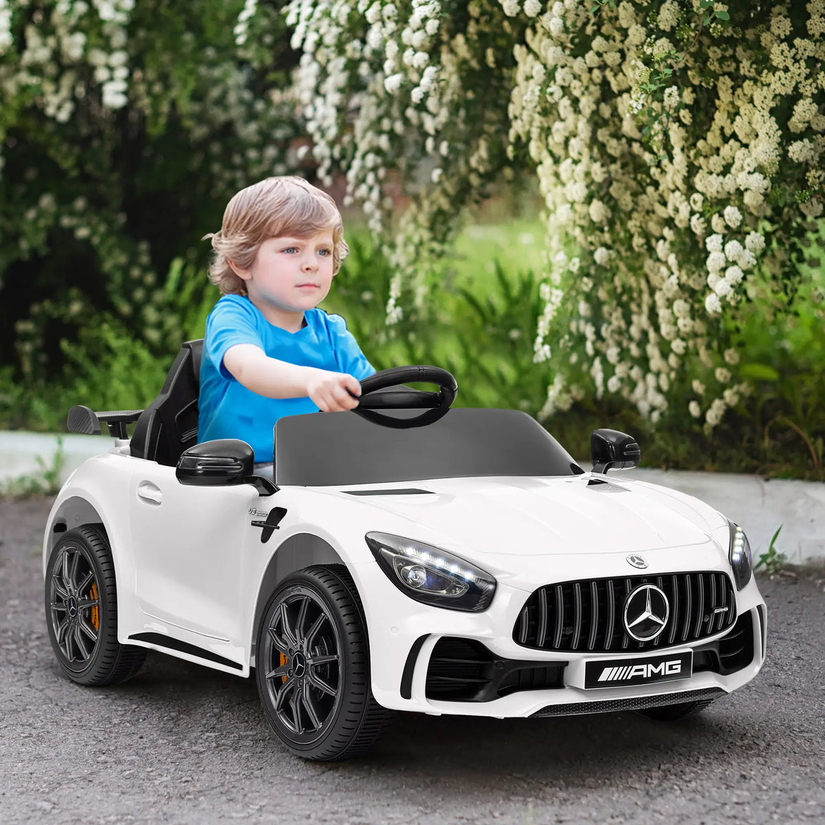 12v Inflatable Electric Ride 12V Kids Electric Ride-On Car with Remote Control | Battery Powered Toy ...