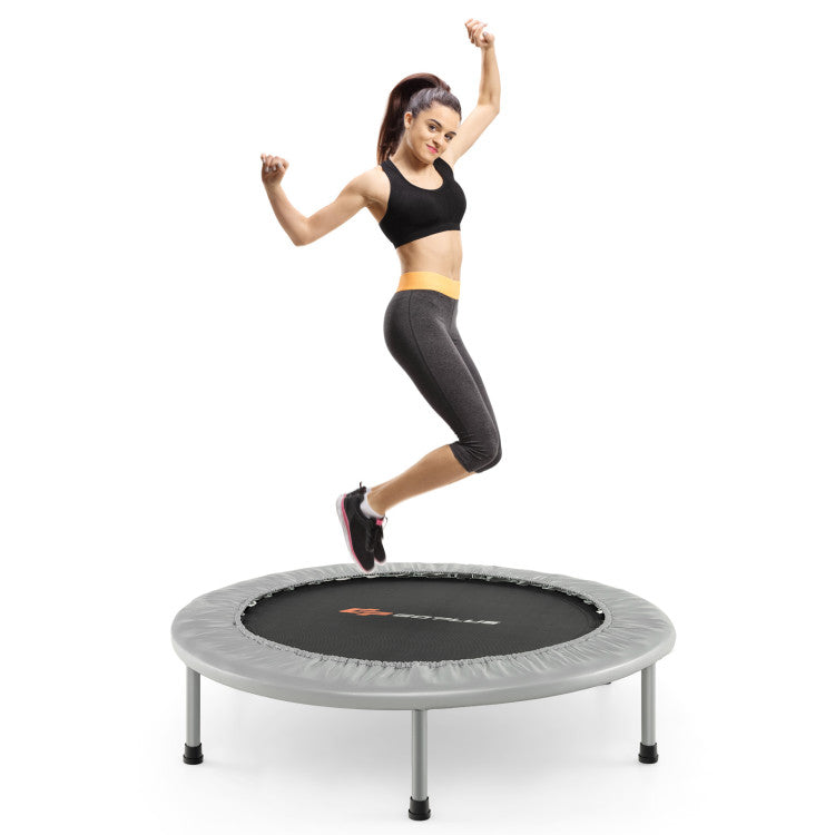 Close-up of spring system on trampoline
