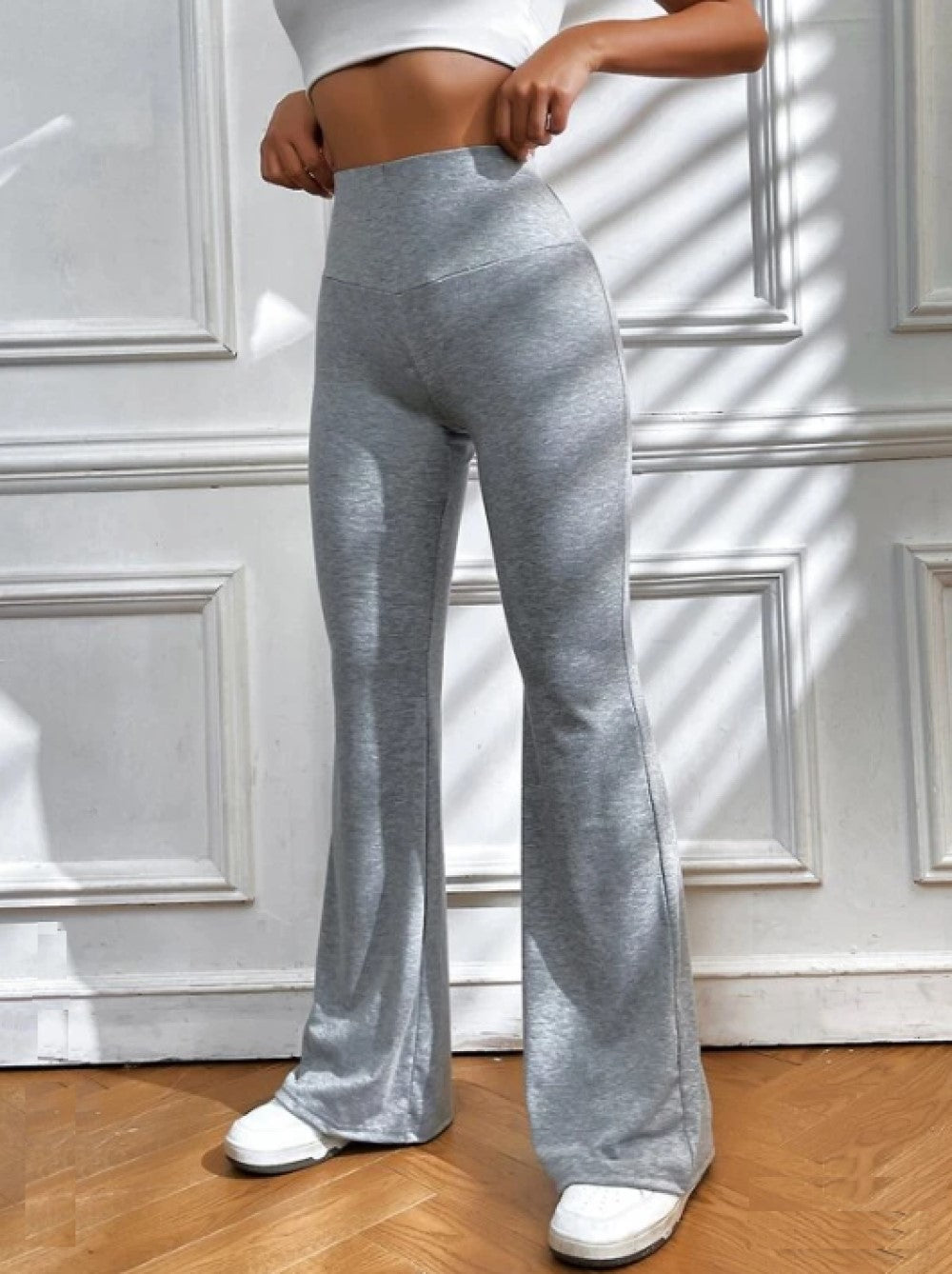 High Waist Flare Leg Women Sweatpants