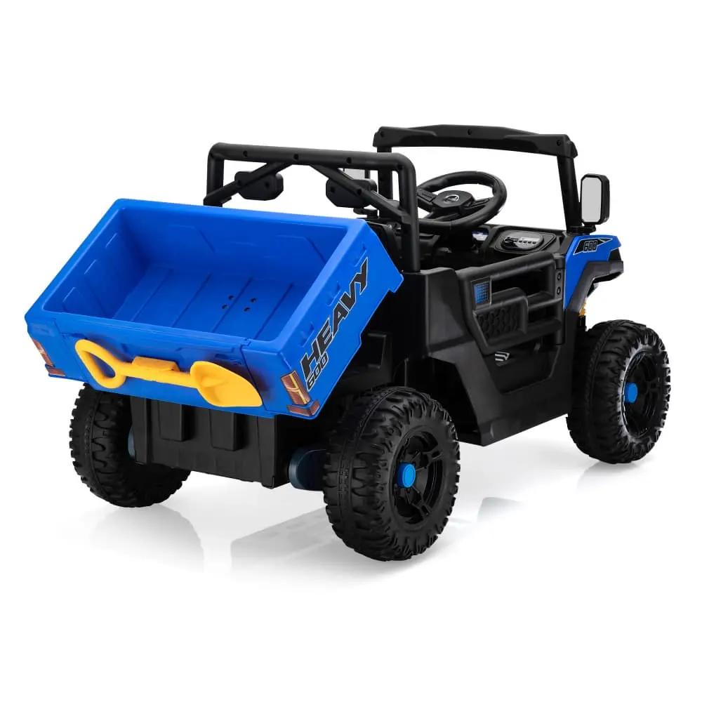 Rear dump bed of TOBBI 12V Electric Kids Ride-On UTV