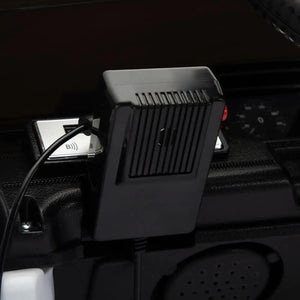 Child riding TOBBI 6V Electric Police Car during playtime