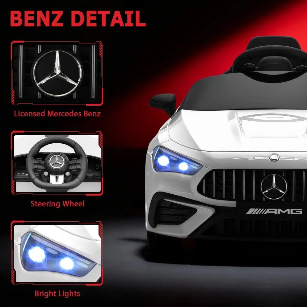 Rear design of TOBBI Mercedes-Benz CLE53 Ride-On Car white