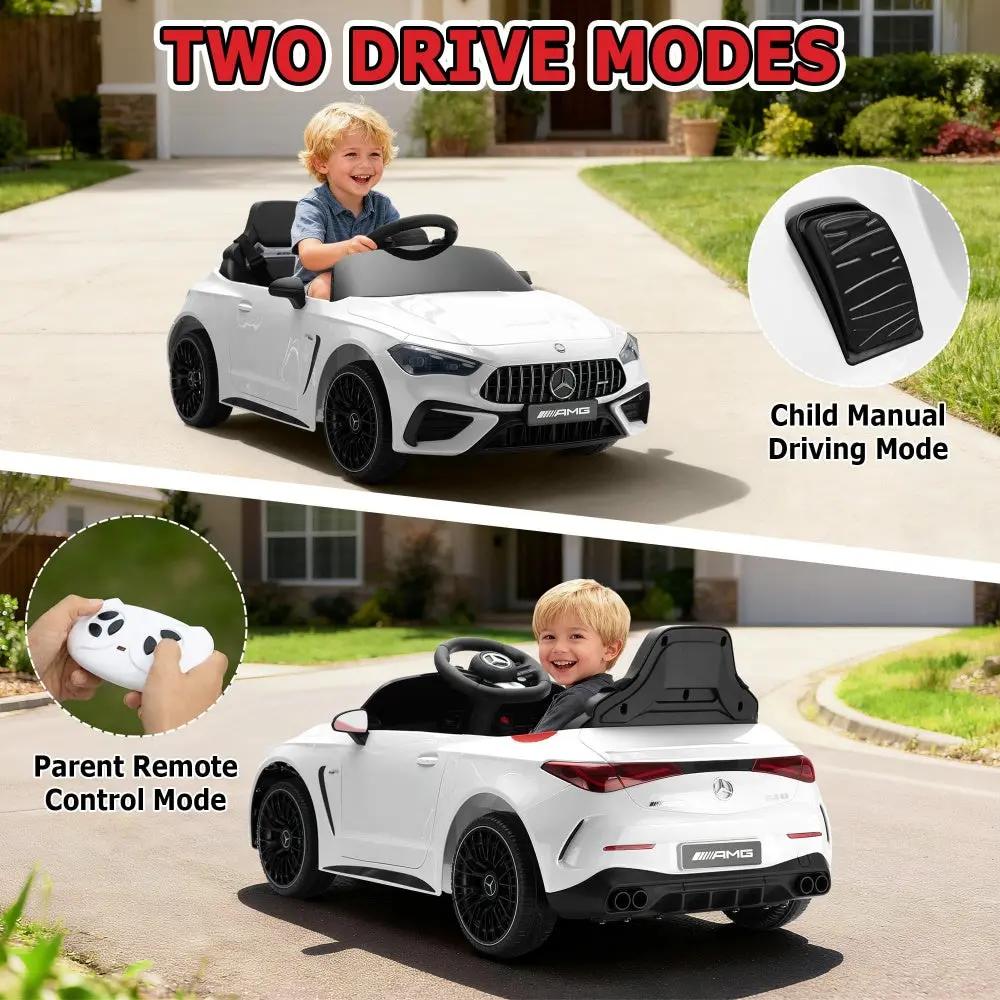 Remote control included with TOBBI Mercedes-Benz CLE53 white car