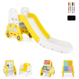Kids art easel with ergonomic stool for drawing and writing