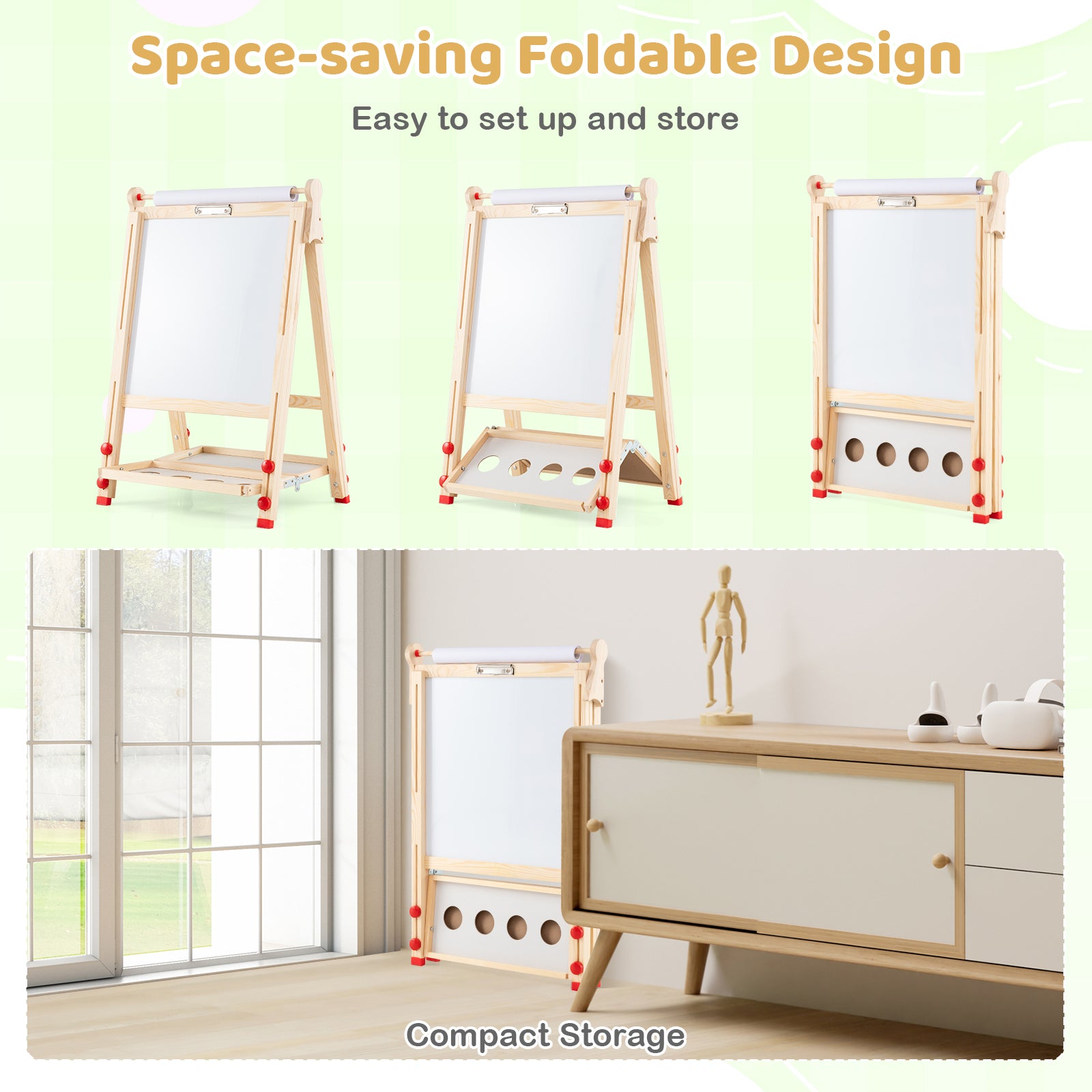 Creative art station for toddlers and young children