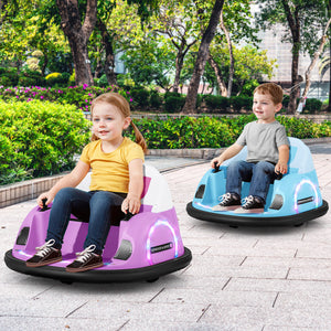 Front view of toddler electric bumper car