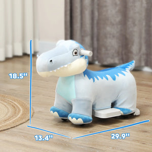 Toddler ride-on horse toy with handle steering for easy control