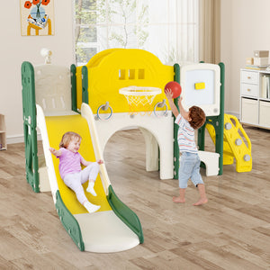 Front view of 10-in-1 indoor playground for toddlers